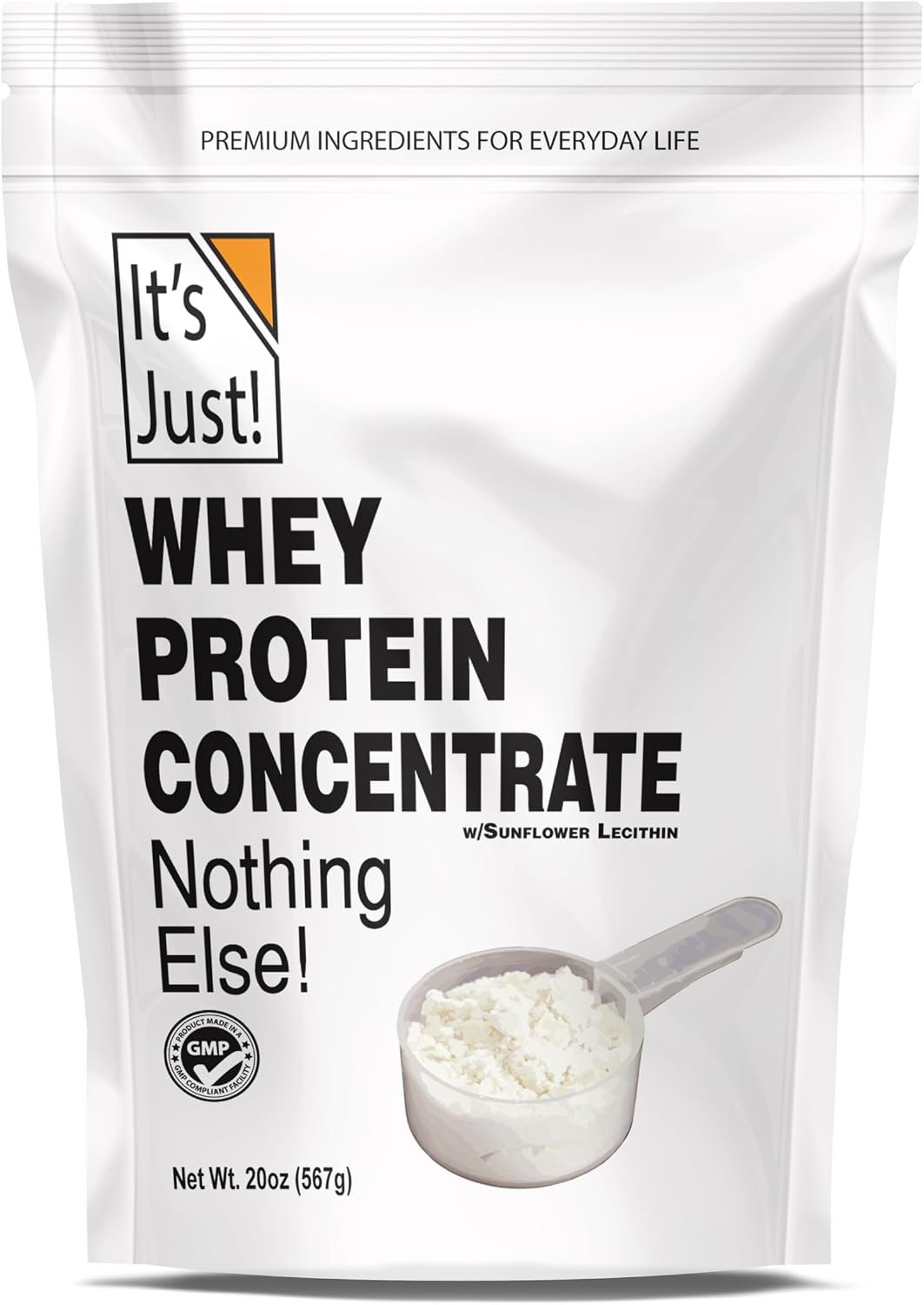 It’s Just! – 100% Whey Protein Concentrate, 1.25lb, Unflavored