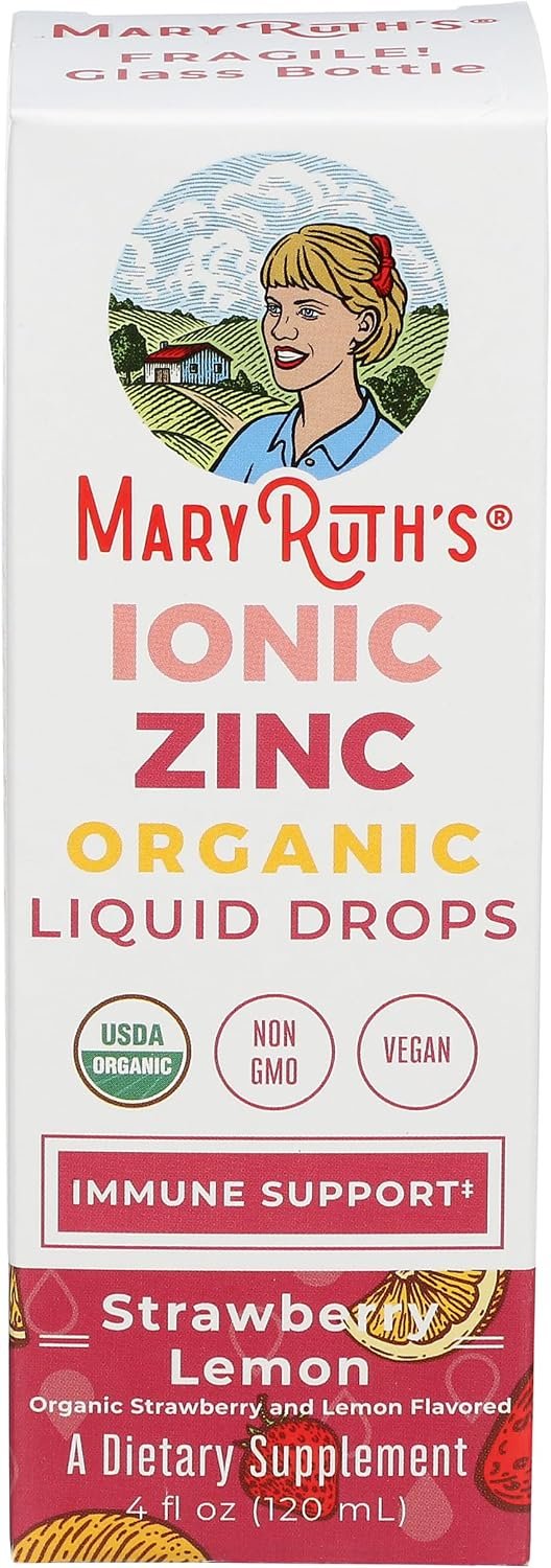 Mary Ruth’s, Ionic Zinc Strawberry Lemon Organic, 4 Fl Oz