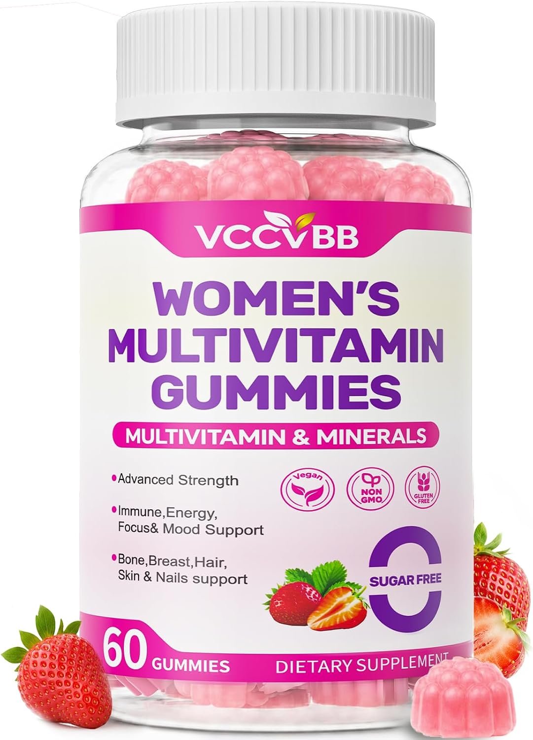 Women’s Multivitamin Gummies, Strawberry Flavor, 60 Count