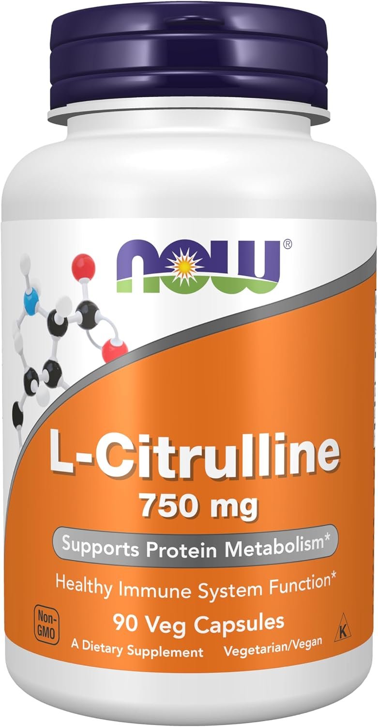 NOW Supplements, L-Citrulline 750 mg, Amino Acid, 90 Veg Caps