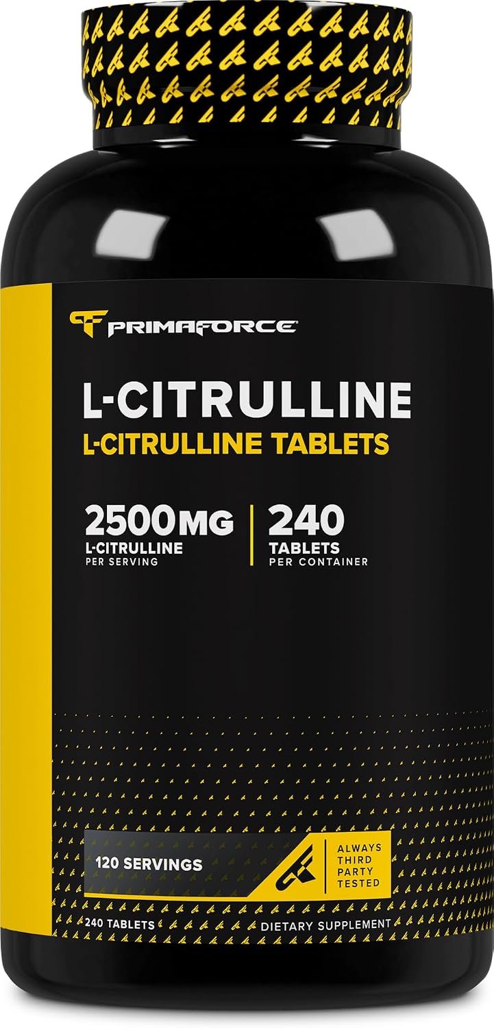 Primaforce L-Citrulline 2500mg, 240 Tablets, 120 Servings