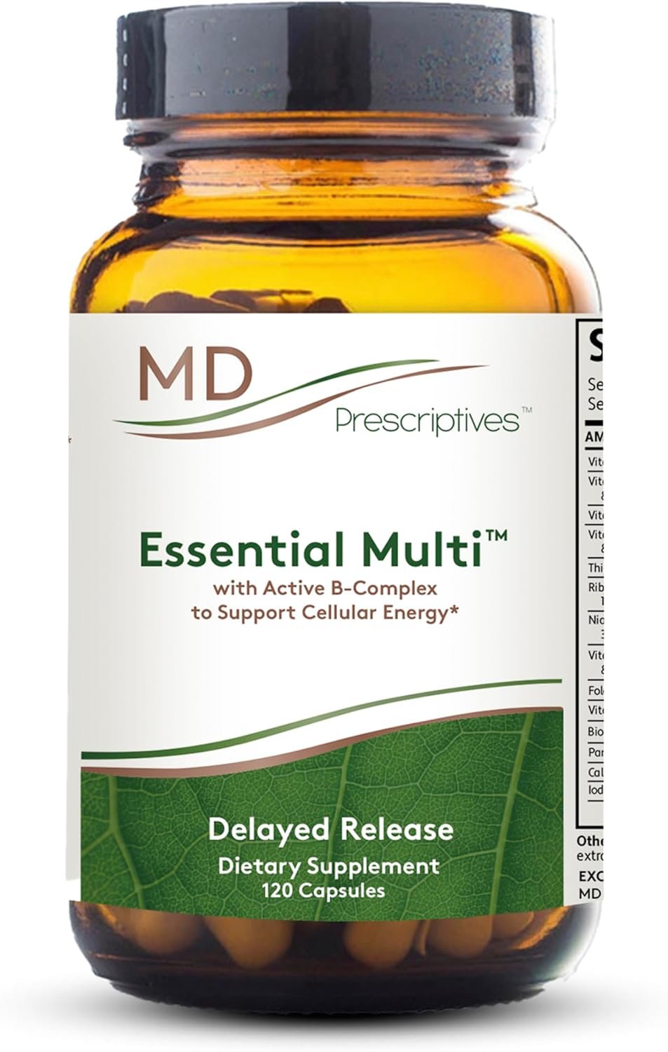 MD Prescriptives – Essential Multi (Delayed Release) – Multivitamin Mineral Complex Supplement – 120 Capsules