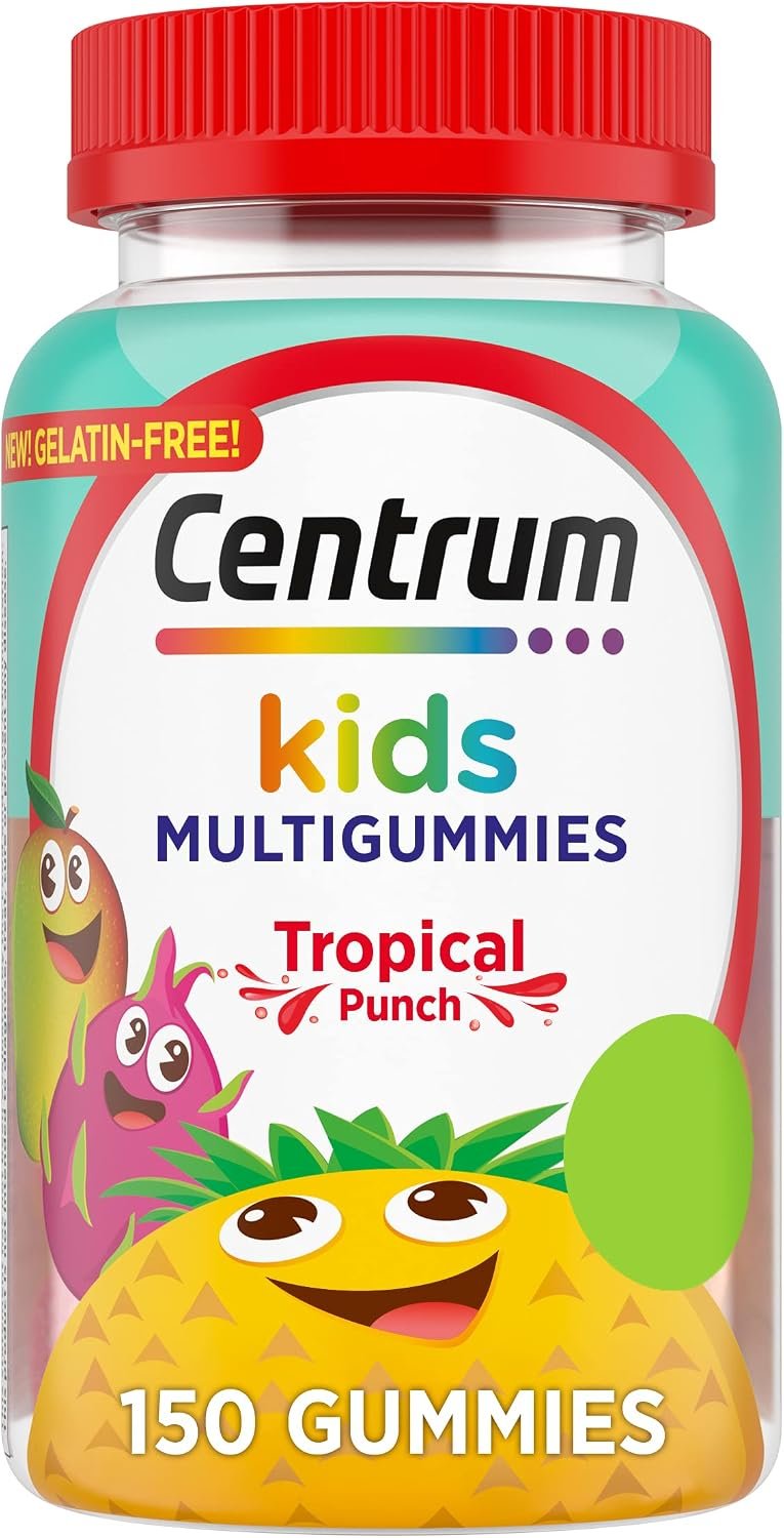 Centrum Kids Multivitamin Gummies, Tropical Punch Flavor, 150 Tablets