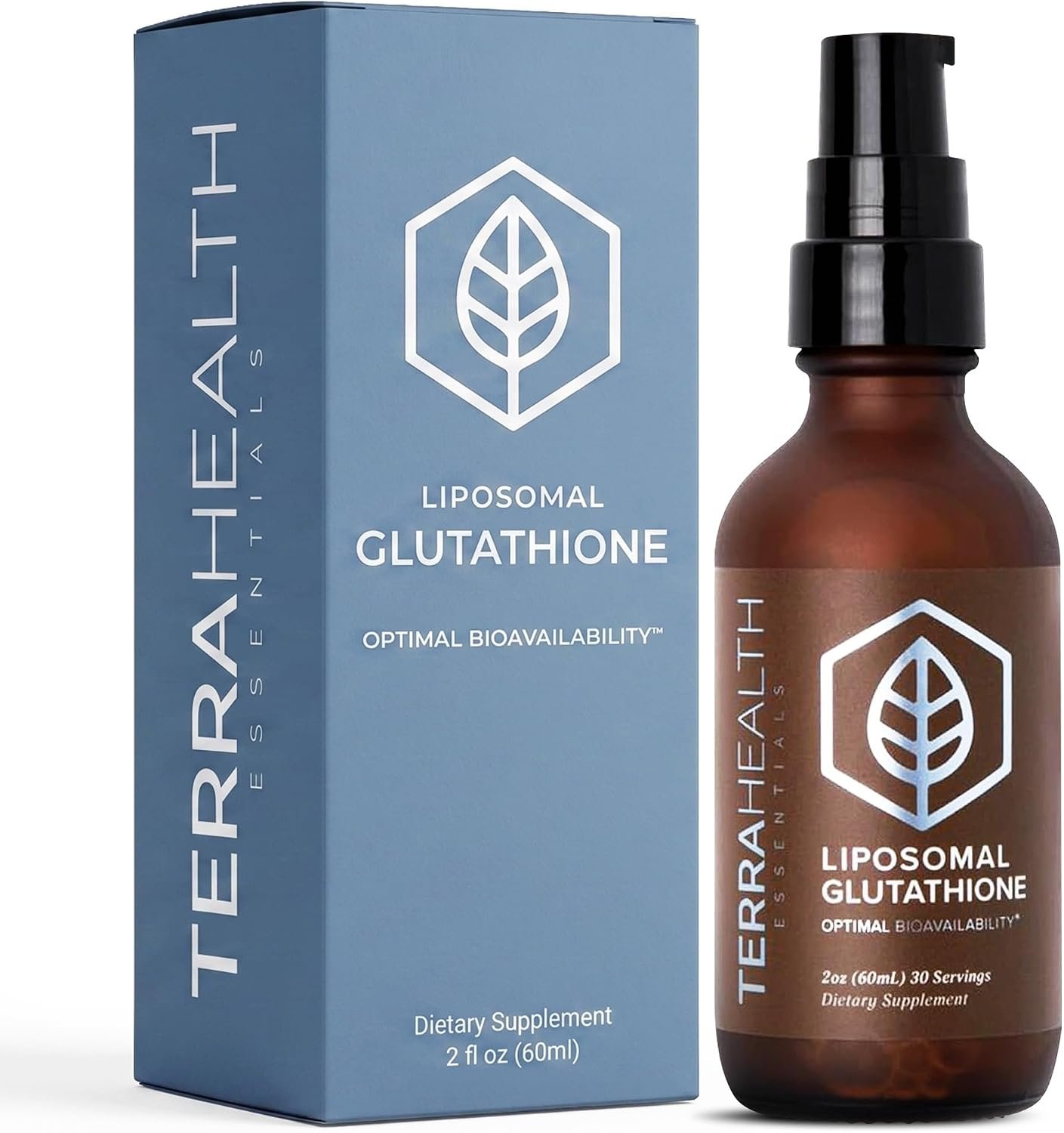 Terra Health Essentials Liposomal Glutathione Liquid Supplement, 2 fl oz