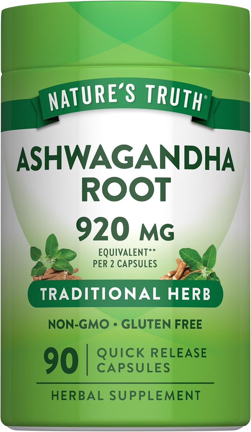 Nature’s Truth Ashwagandha Capsules | Herbal Supplement | 90 Count