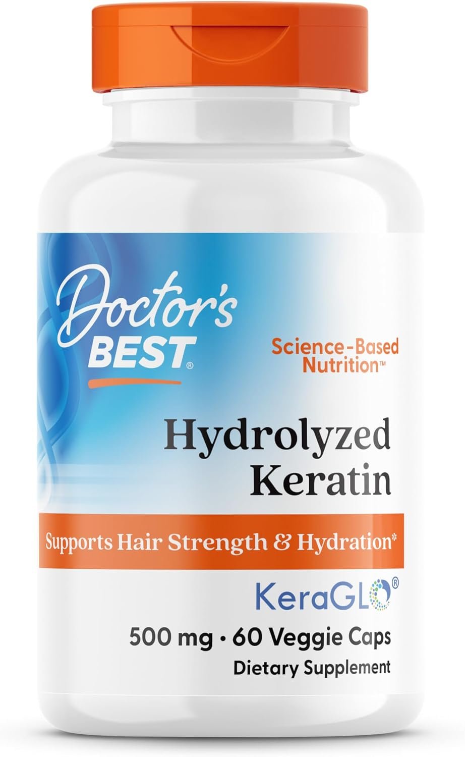 Doctor’s BEST Hydrolyzed Keratin Supplement, for Women & Men, 60 Veg Caps