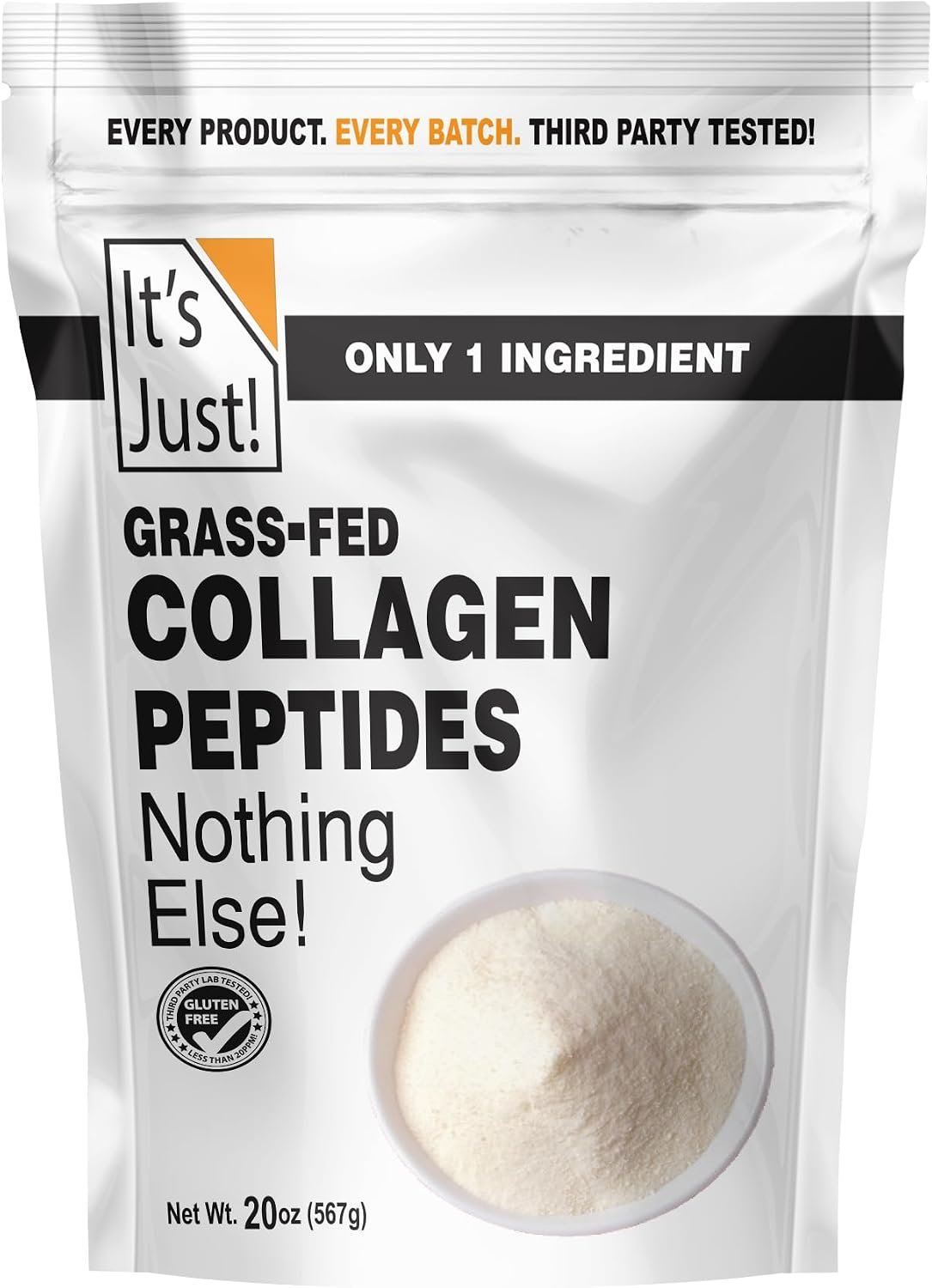 It’s Just! – Collagen Peptide Grass-Fed Protein Powder, Unflavored, 20oz
