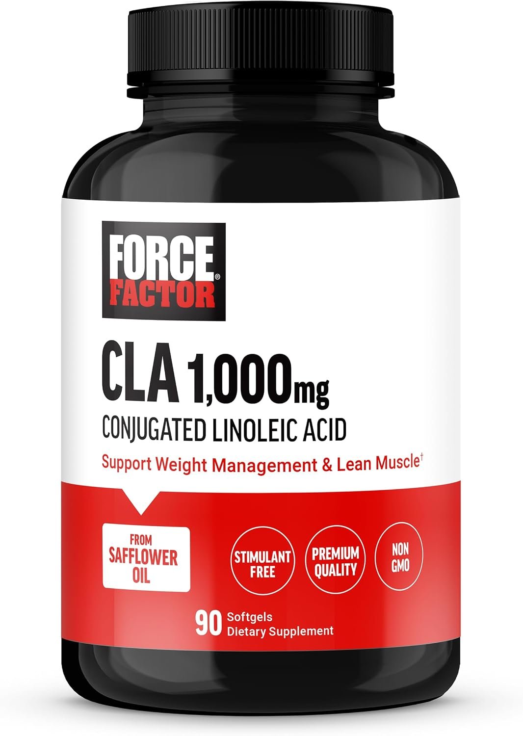 Force Factor CLA Supplements, CLA 1000 mg, Conjugated Linoleic Acid