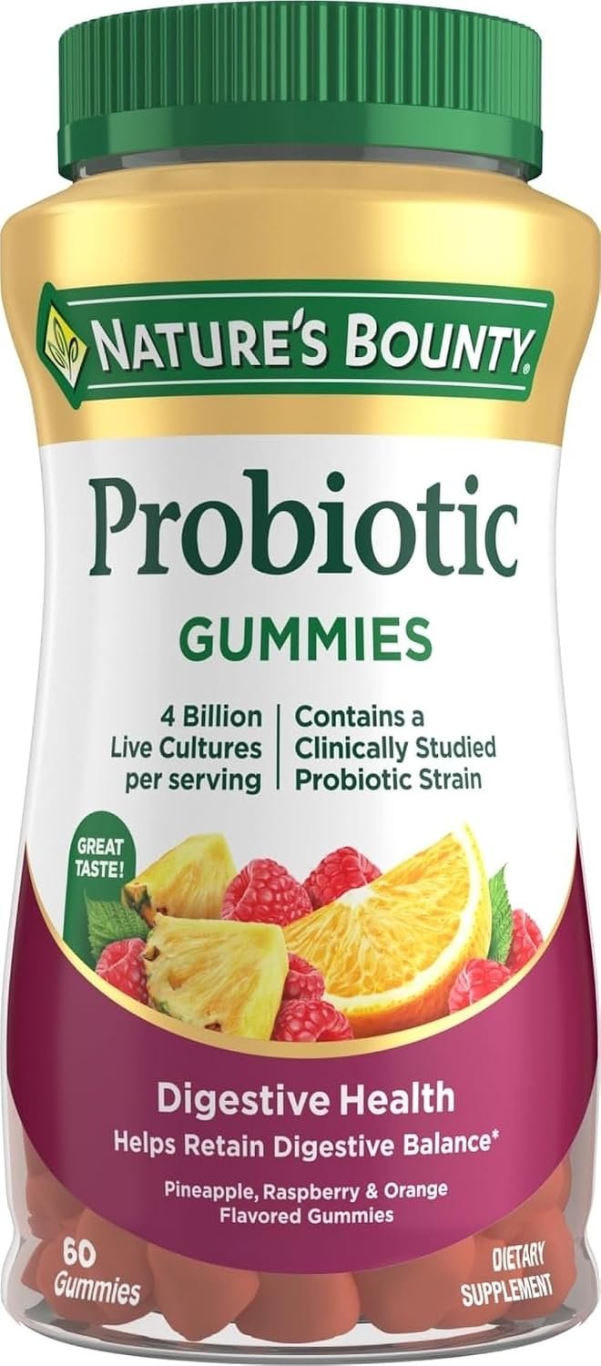 Nature’s Bounty Probiotic Gummies, Immune Health & Digestive Balance, 60 Ct