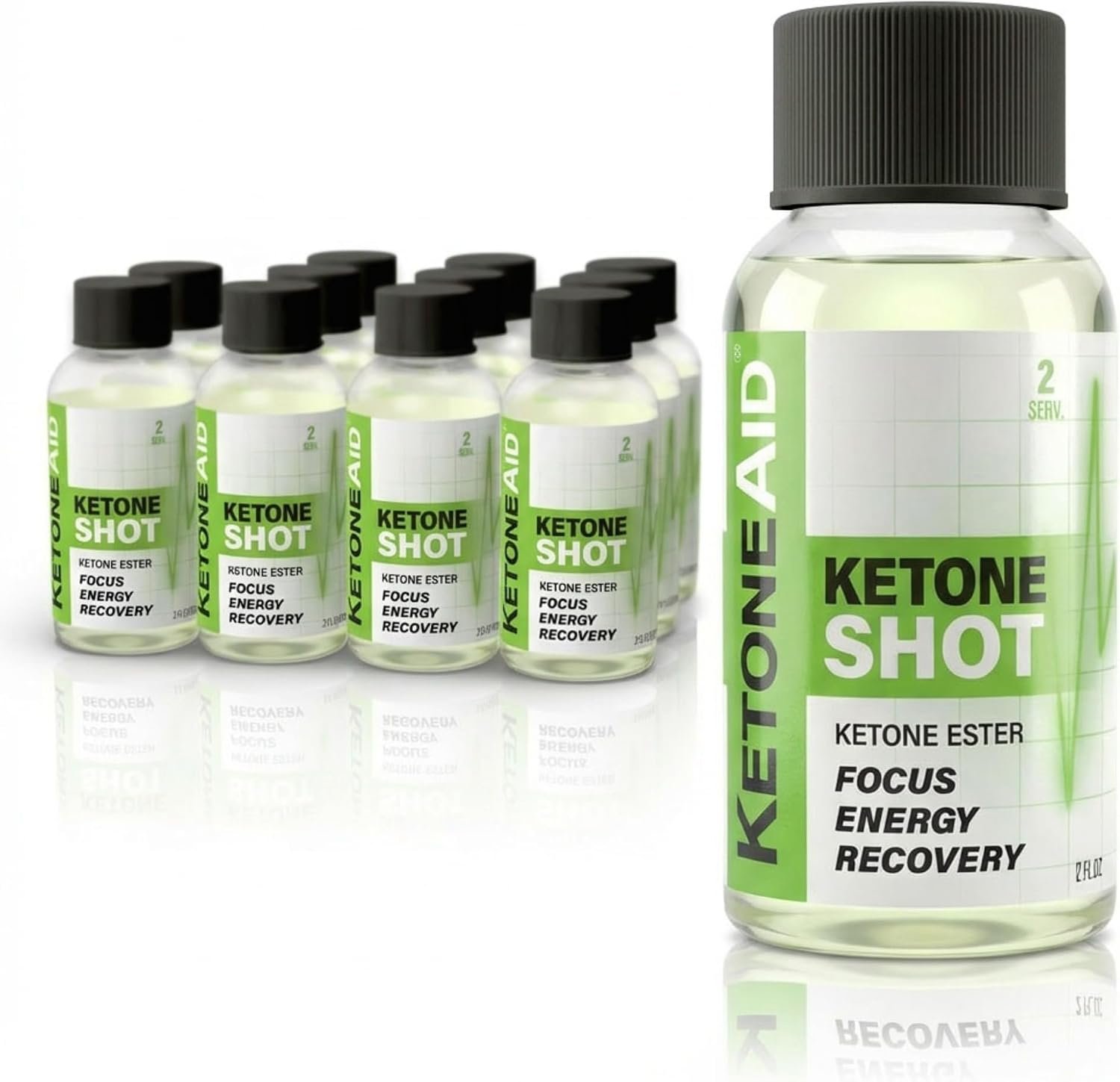 KetoneAid Ketone Shot | Ketone Ester Energy | 12 Count