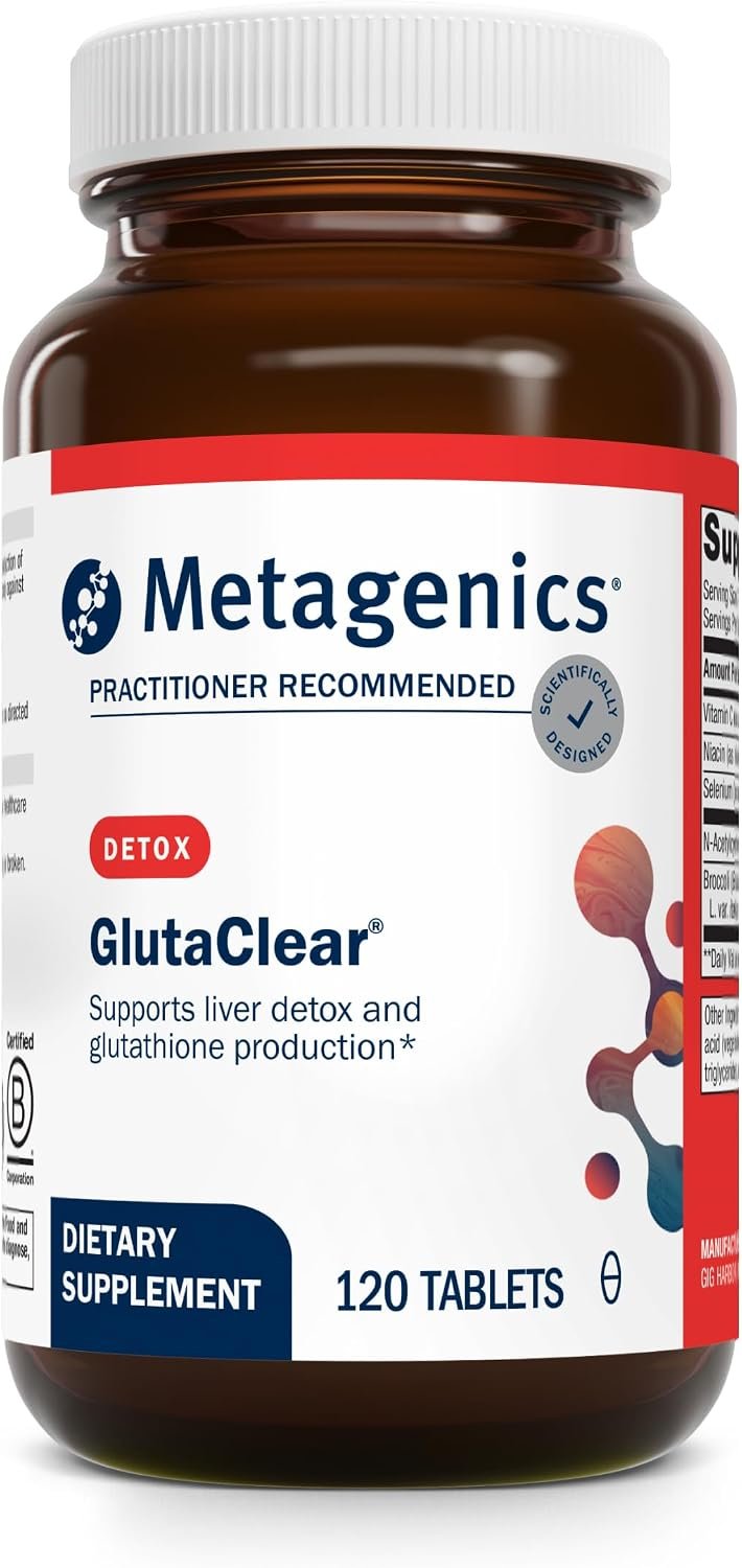 Metagenics GlutaClear Advanced Glutathione Supplement, 120 Tablets