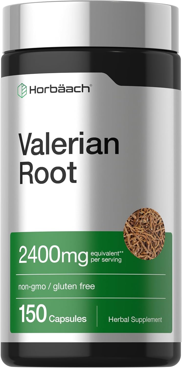 Horbäach Valerian Root Capsules | 150 Count | Extract Supplement