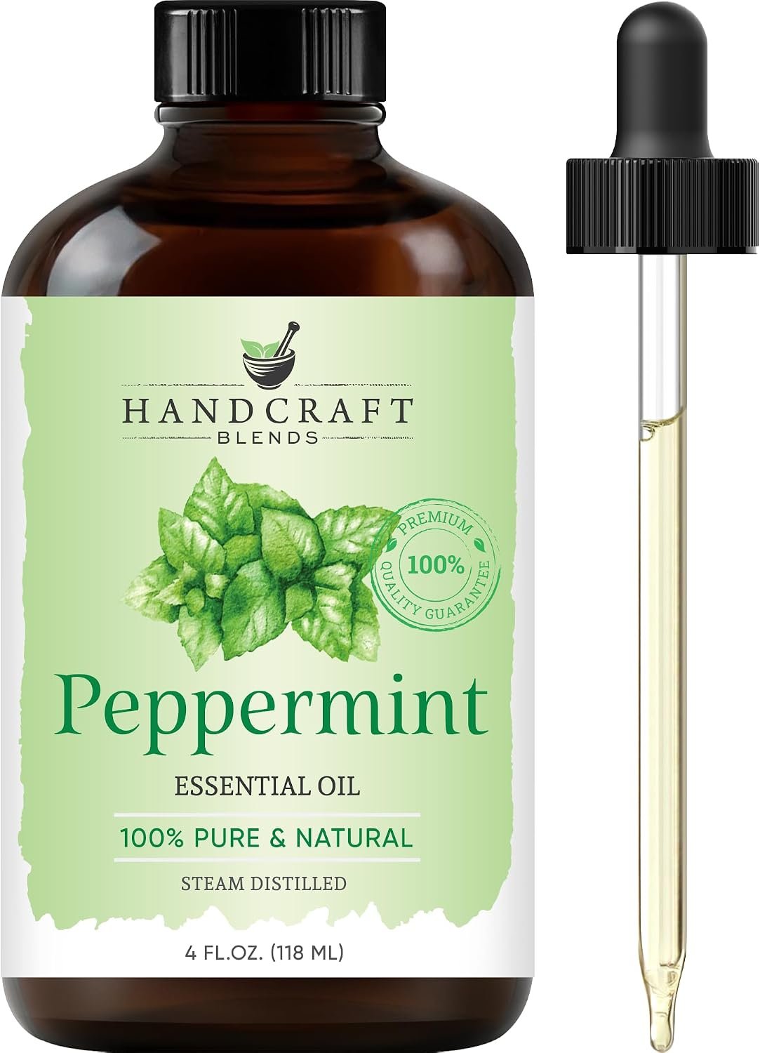 Handcraft Blends Peppermint Essential Oil – Huge 4 Fl Oz