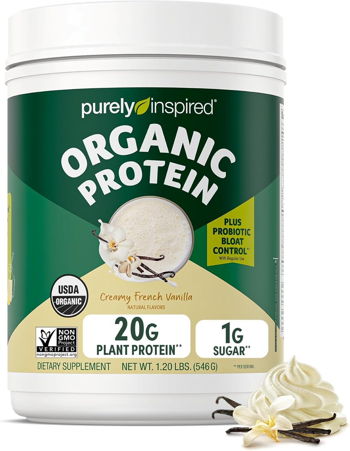 Purely Inspired Plant-Based Protein Powder, Creamy French Vanilla