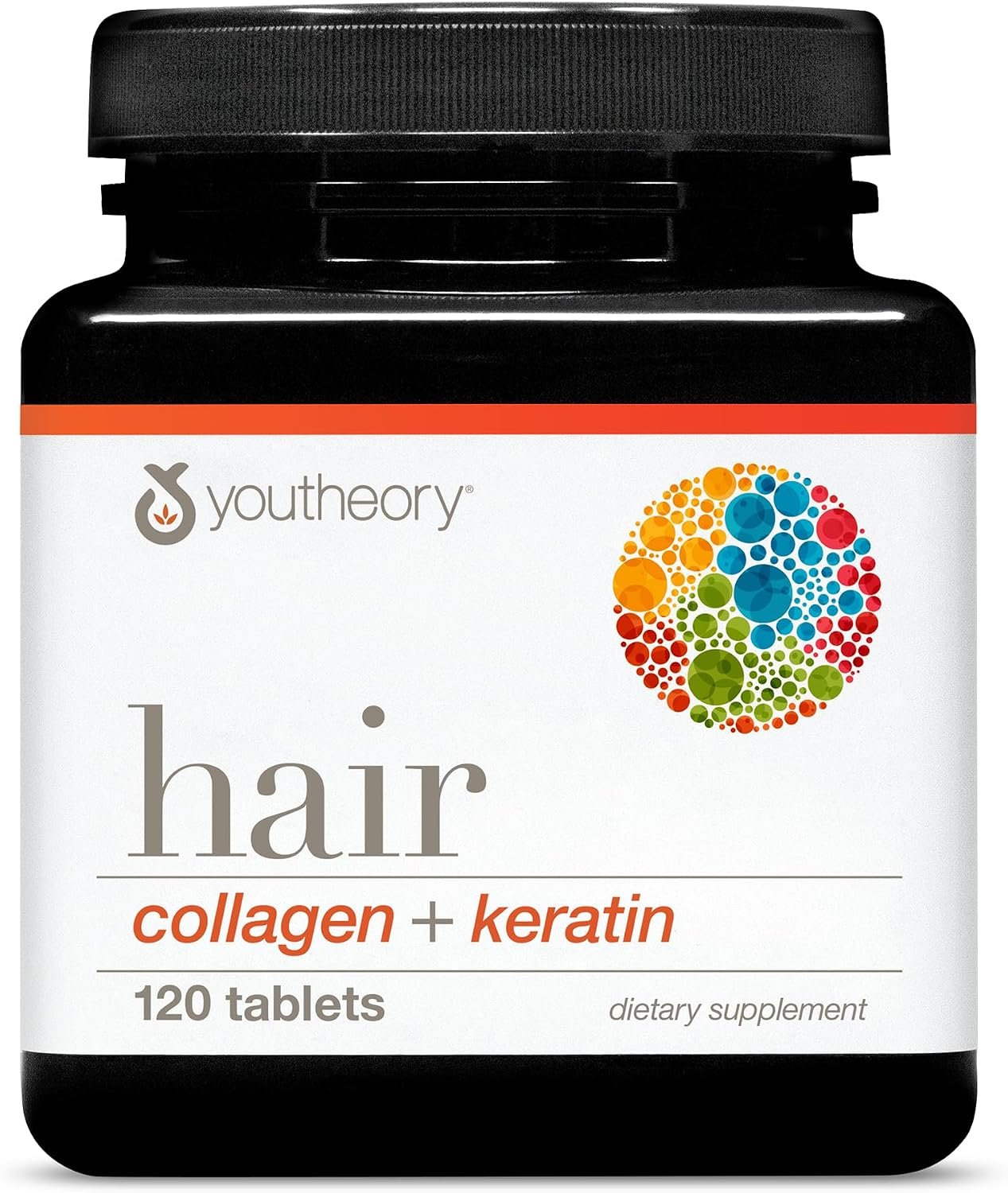 Youtheory Hair Collagen + Keratin, 120 Tablets, 20-Day Supply