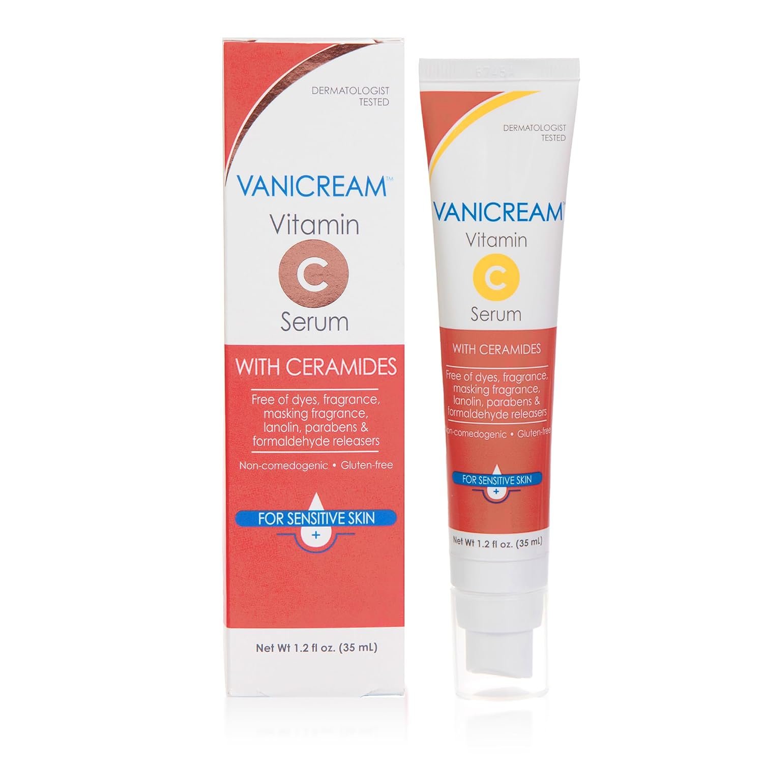 Vanicream Vitamin C Serum, Milky and Lightweight, Boosts Glow, 1.2 Fl Oz