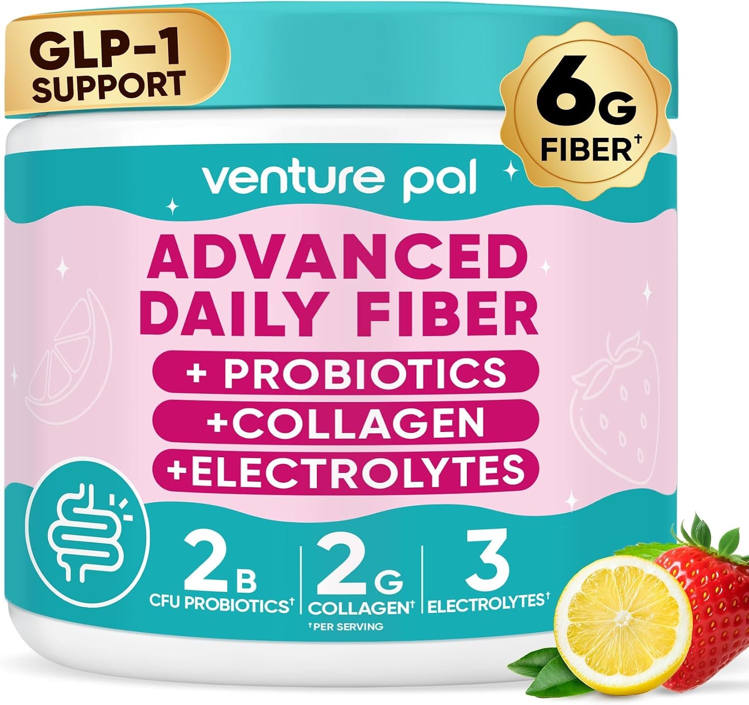 6-in-1 Advanced Daily Prebiotic Fiber Supplement Powder