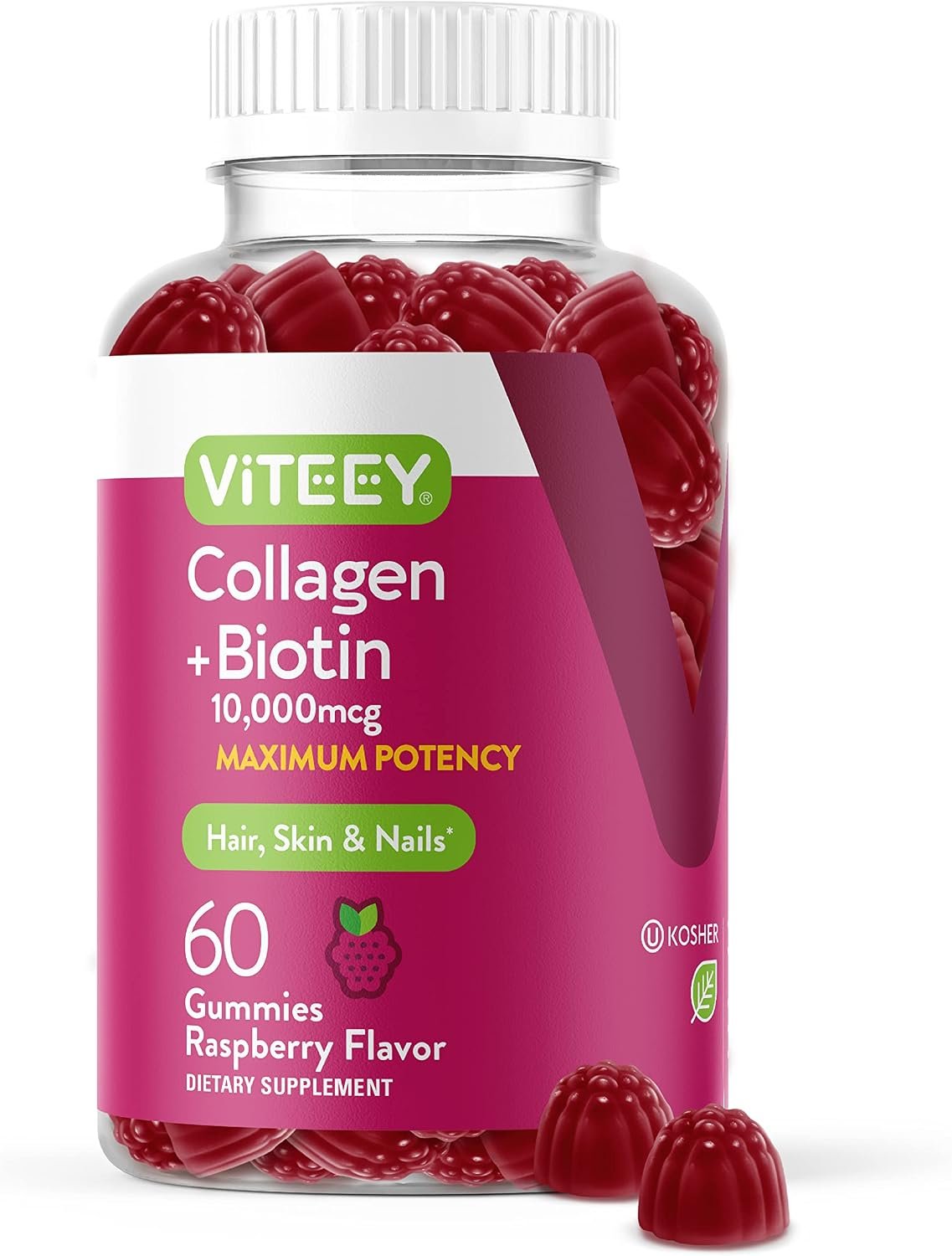 Viteey Collagen Gummies with Biotin Gummies