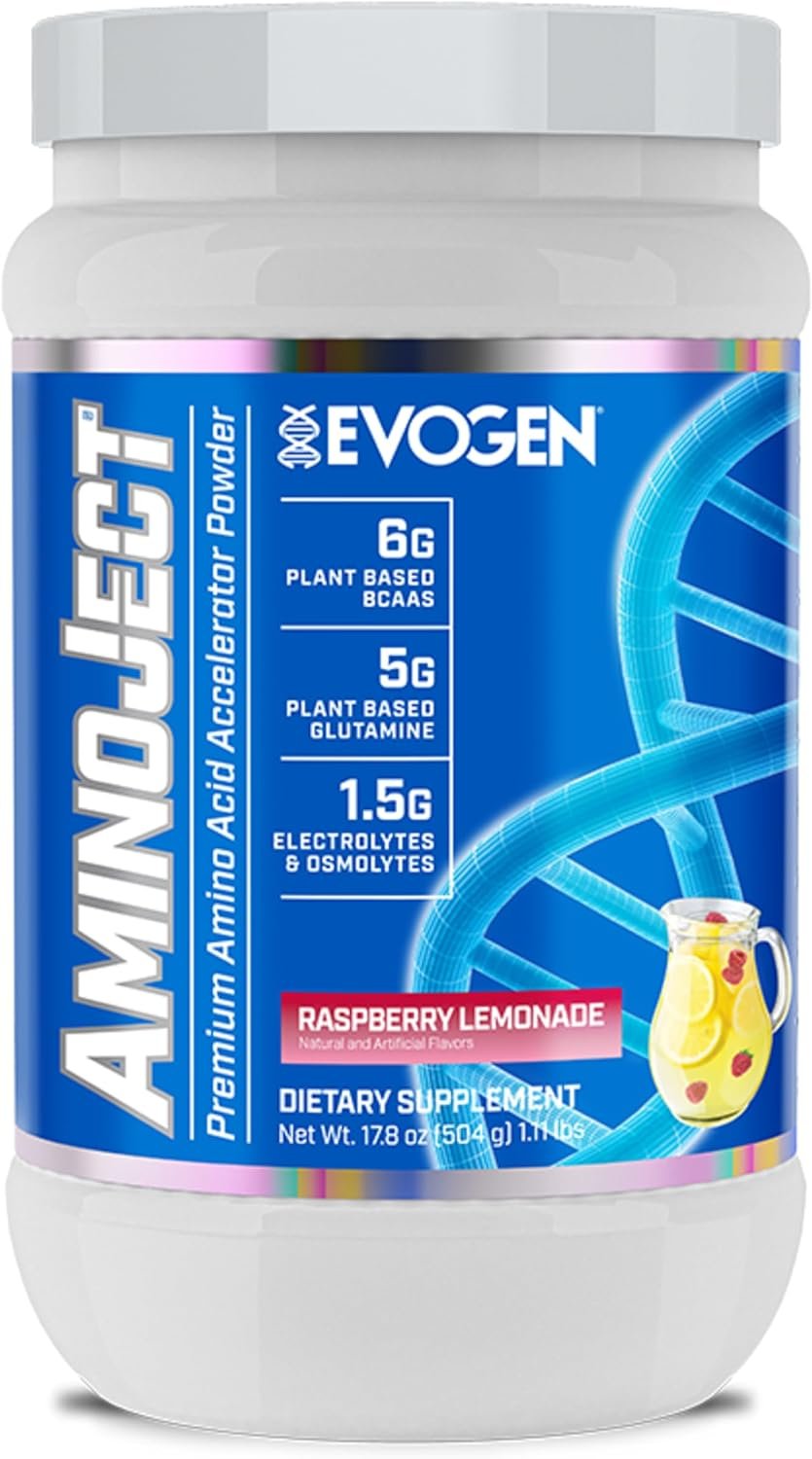 Evogen AminoJect Recovery Formula | Raspberry Lemonade | 30 Servings