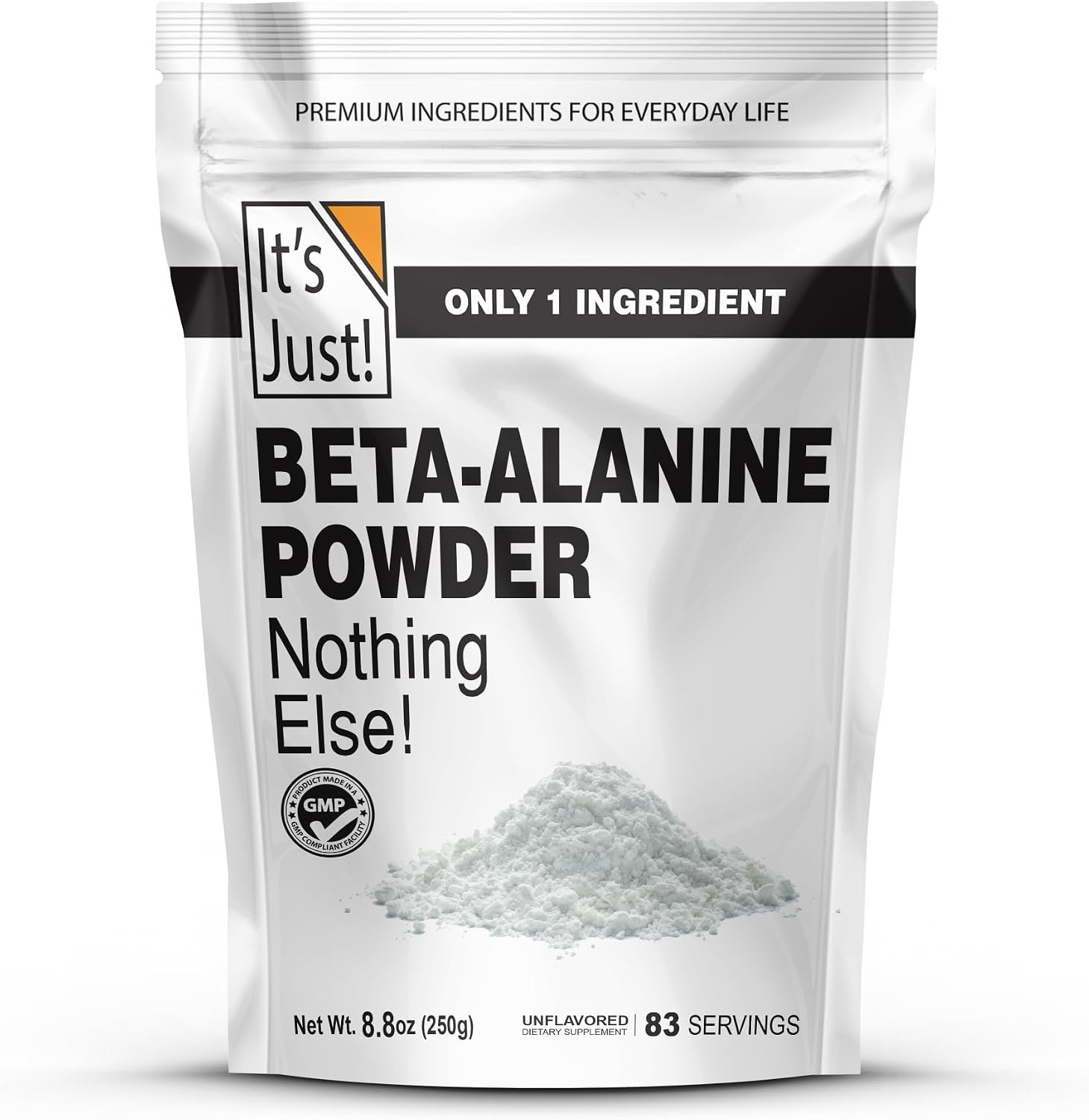 It’s Just! – Beta-Alanine Powder, 250g, Unflavored