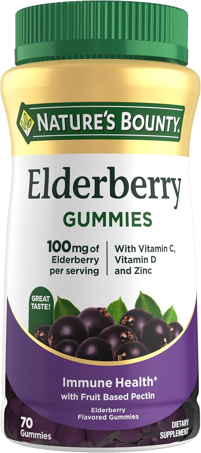 Nature’s Bounty Elderberry Gummies 100 mg, 70ct