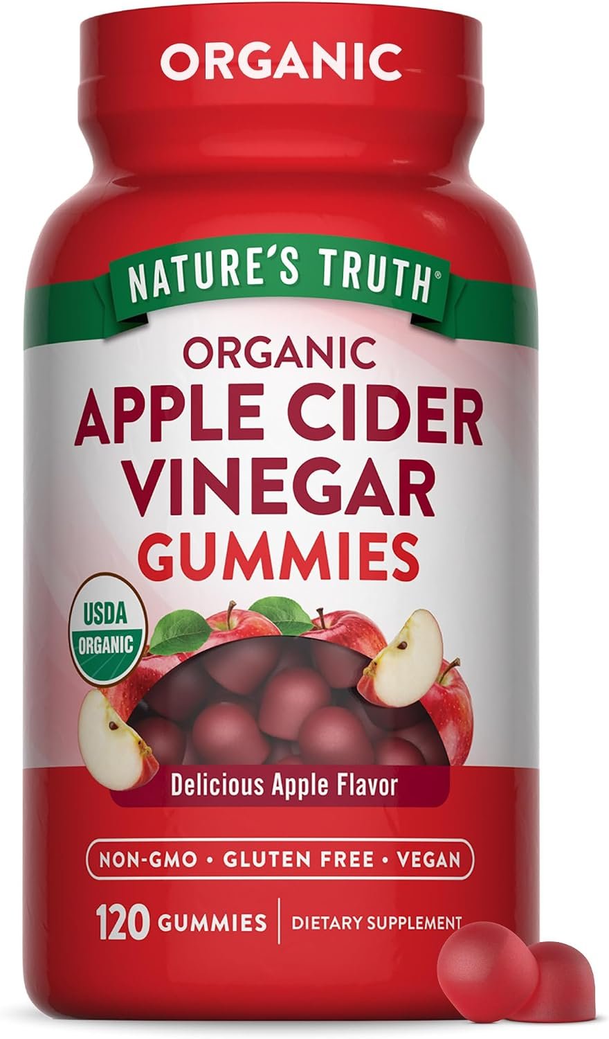 Nature’s Truth Organic Apple Cider Vinegar Gummies | 120 Count