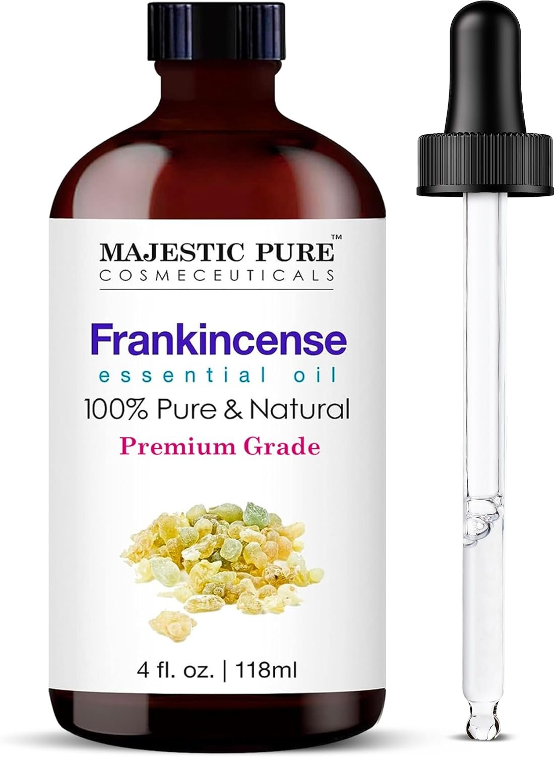 Majestic Pure Frankincense Essential Oil for Diffuser – 4 Fl Oz