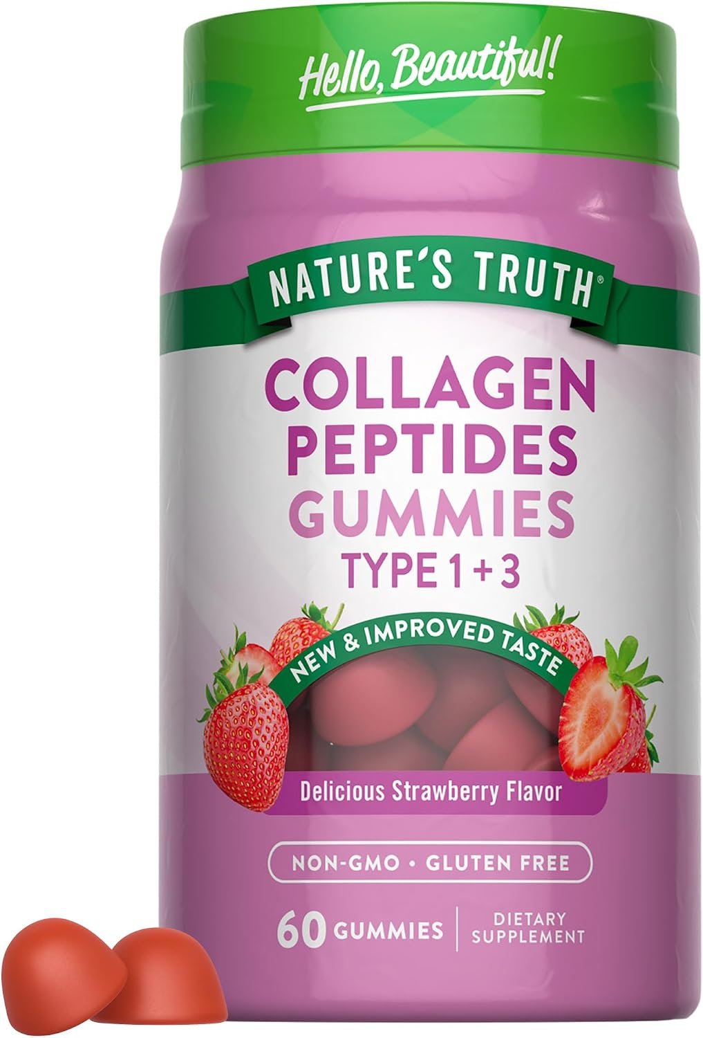 Nature’s Truth Collagen Peptide Gummies for Women | 60 Count