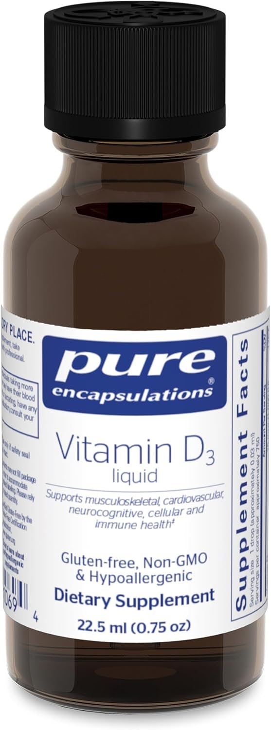 Pure Encapsulations Vitamin D3 Liquid, 0.75 fl. oz.