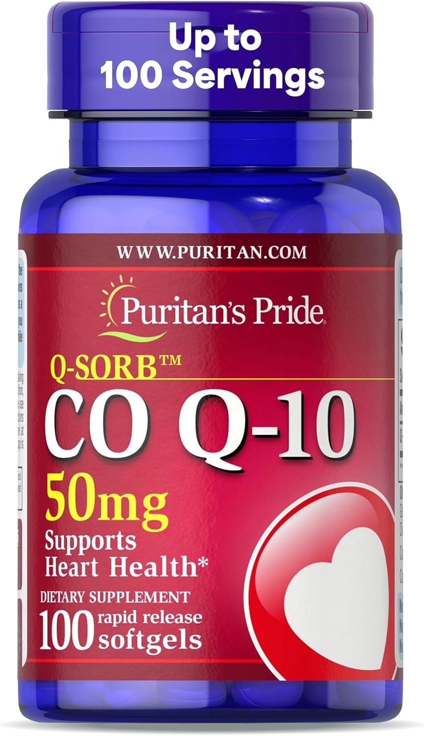 Puritan’s Pride Coenzyme CoQ10 50mg, 100 Servings