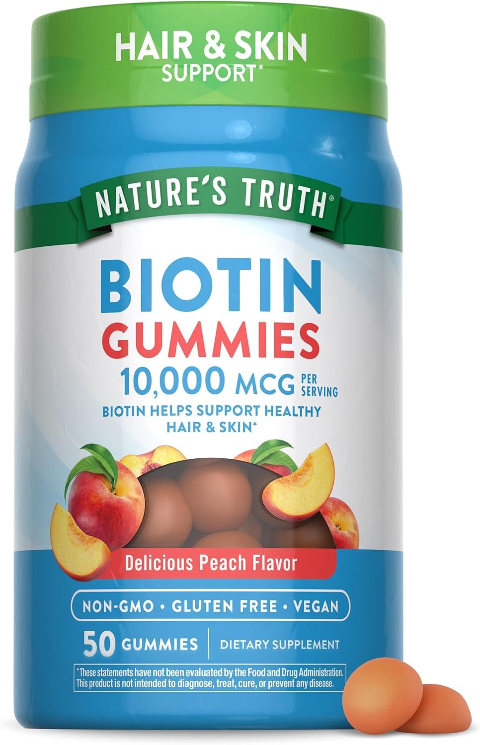 Nature’s Truth Biotin Gummies | 10000mcg | 50 Count