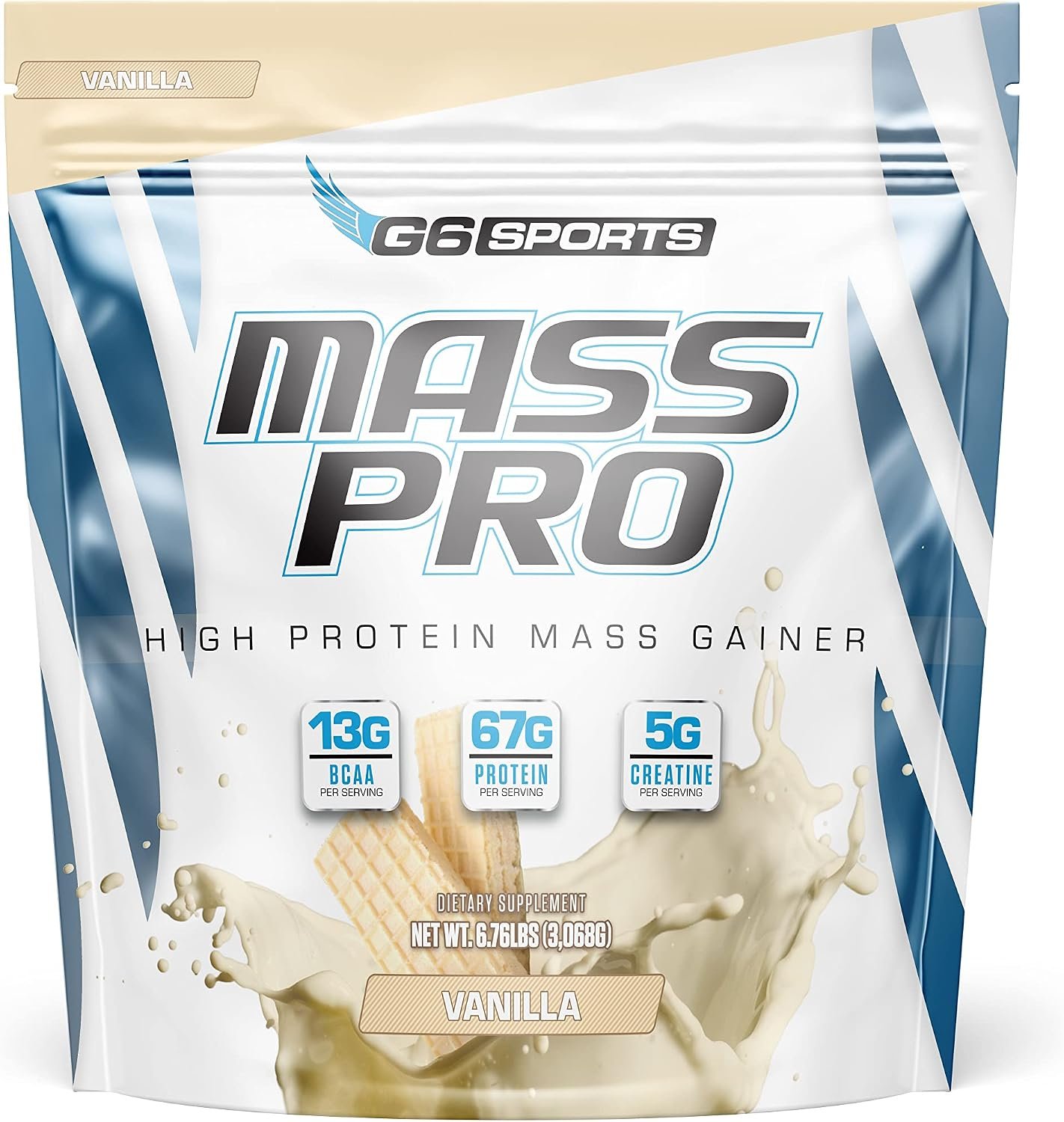 G6 Mass Pro High Protein Gainer, Vanilla