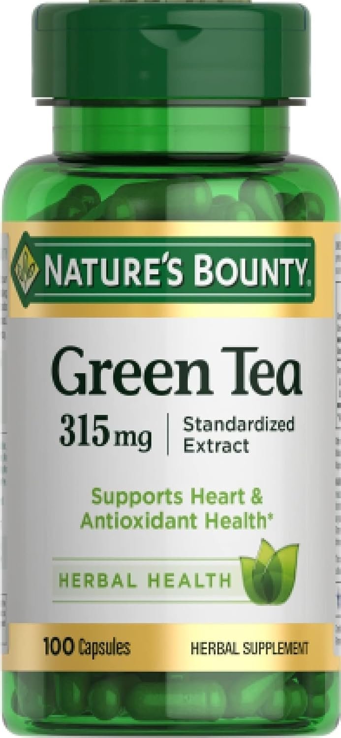 Nature’s Bounty Green Tea Pills 315mg, 100 Capsules
