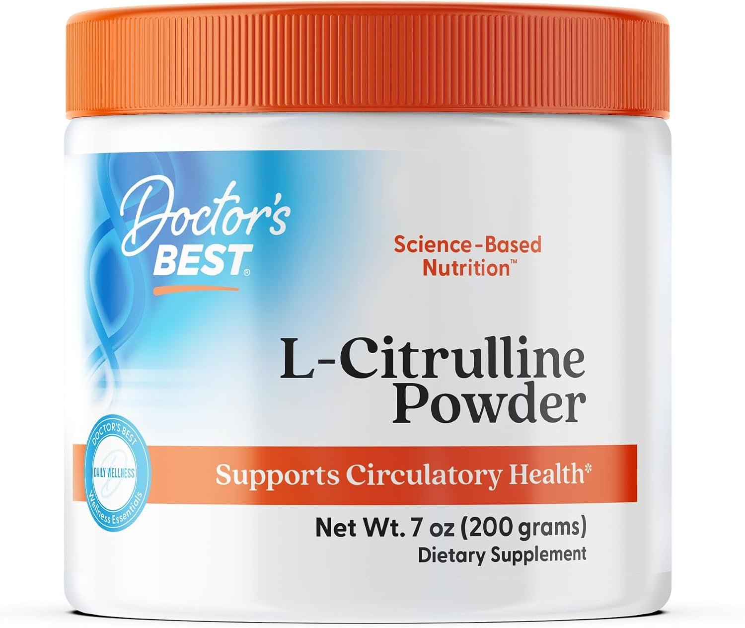 Doctors Best L-Citrulline Powder – L Citrulline Supplement for Men & Women, Nitric Oxide Metabolism Support, Helps Muscle Soreness, Circulatory Health & Energy Support, Unflavored, Gluten Free – 7 oz