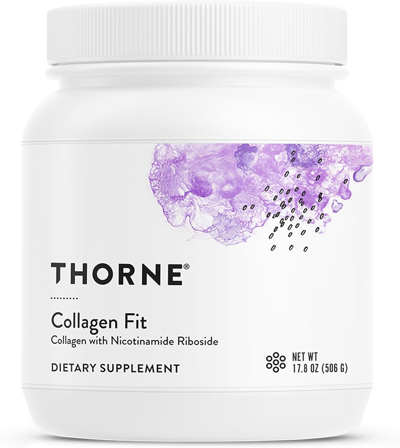 THORNE Collagen Fit, Grass-Fed Collagen Peptides with NR, 30 Servings
