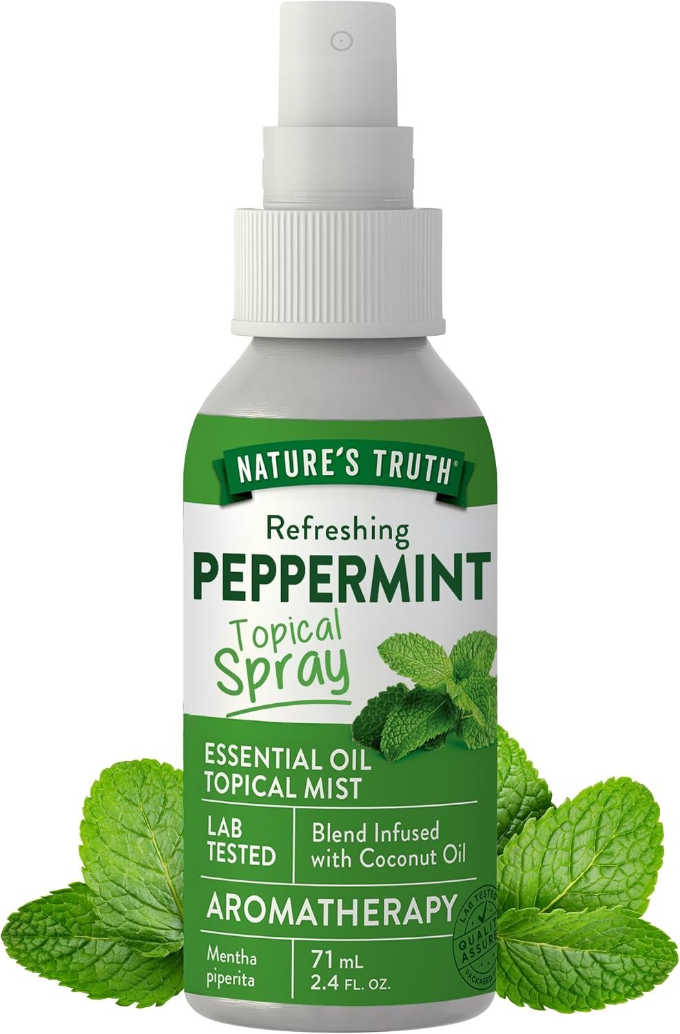 Nature’s Truth Peppermint Essential Oil Spray | 2.4 Fluid Ounces