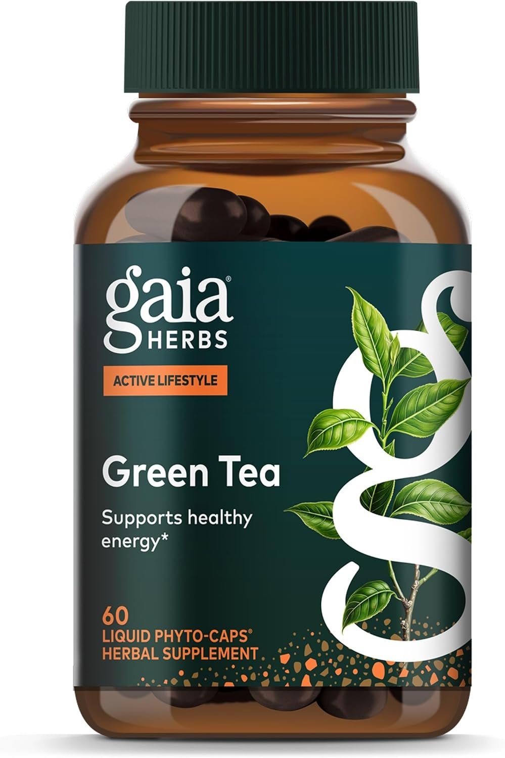Gaia Herbs Green Tea, 60 Vegan Capsules, 30 Servings