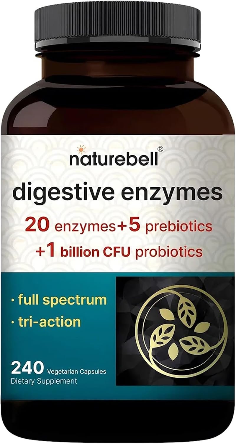 NatureBell Digestive Enzymes, 240 Capsules