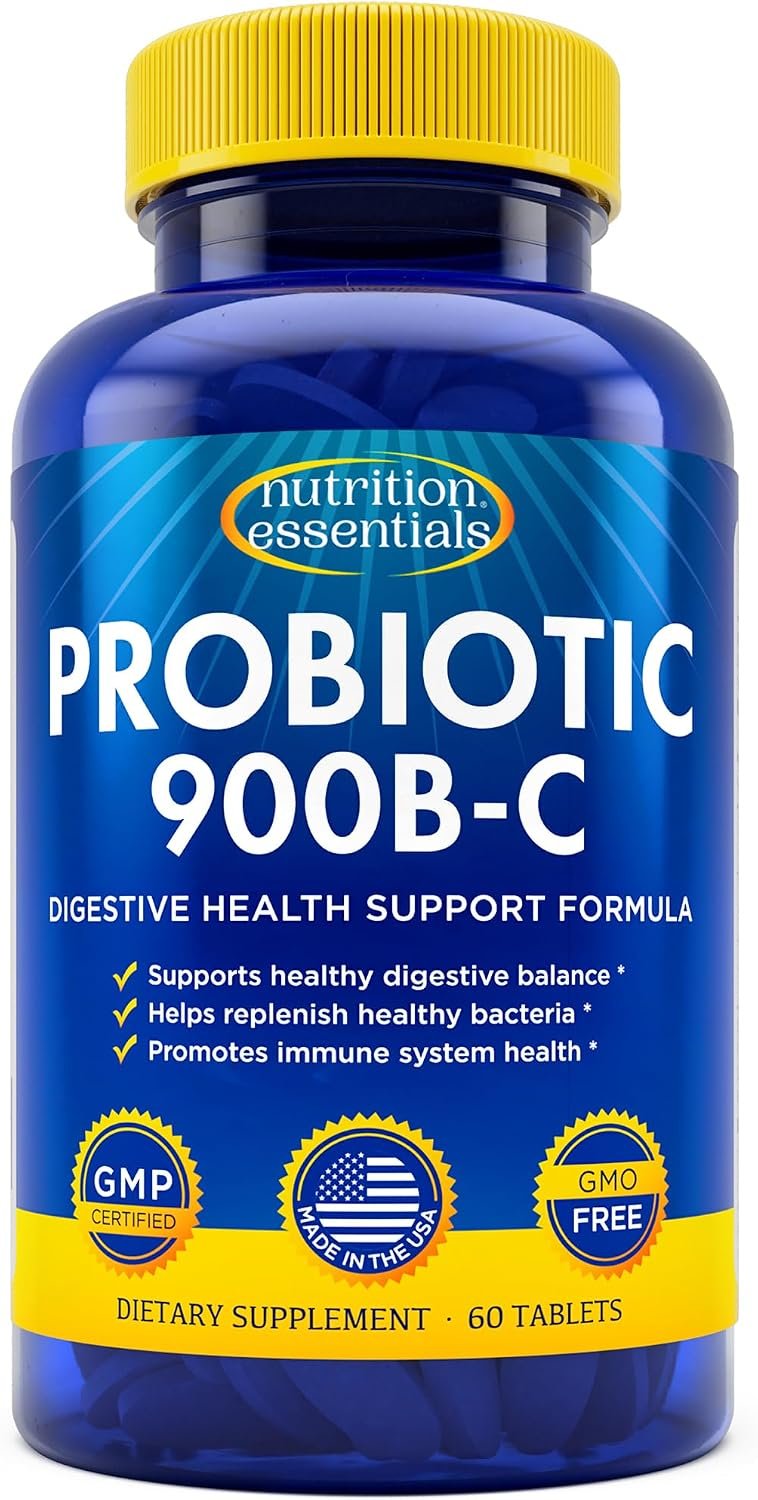 Probiotics for Women and Men – with Lactase Enzyme and Prebiotic Fiber for Digestive Health – 80 Percent + More Potent Supplement for Gut Health Support – Vegan Formula