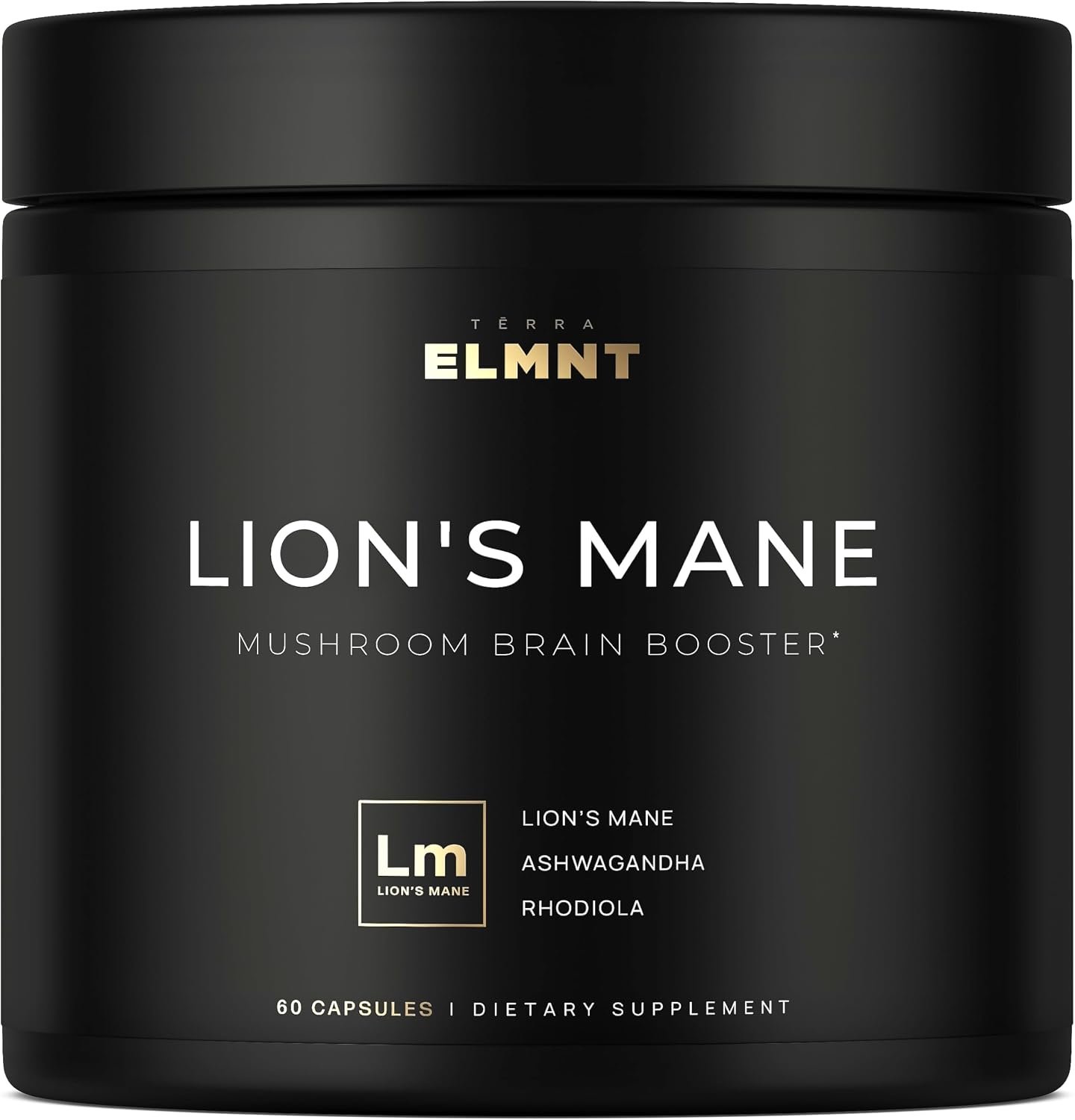16x Strength Lions Mane Supplement Capsules Super Nootropic w. Ashwagandha & Rhodiola – Highest Potency 16:1 Lion’s Mane Mushroom Extract 50% Polysaccharides Brain Supplements for Memory and Focus