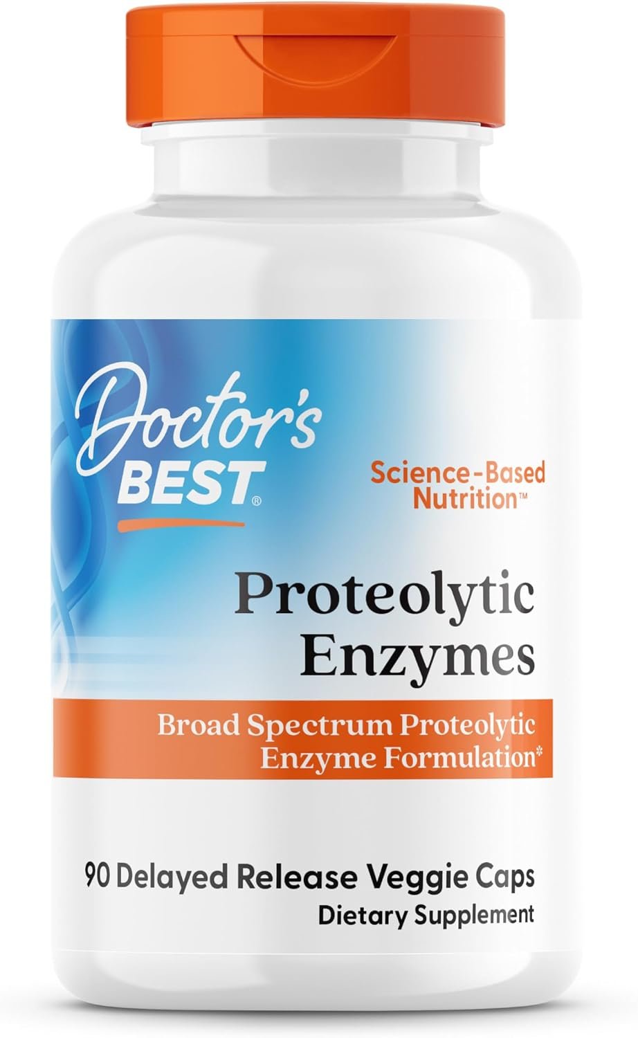 Doctor’s Best Proteolytic Enzymes Supplement for Men & Women – Supports Protein Digestion, Caps for Digestive Wellness, Bromelain, Protease, & Papain Blend, Supports Metabolic Health – 90 Veg Capsules