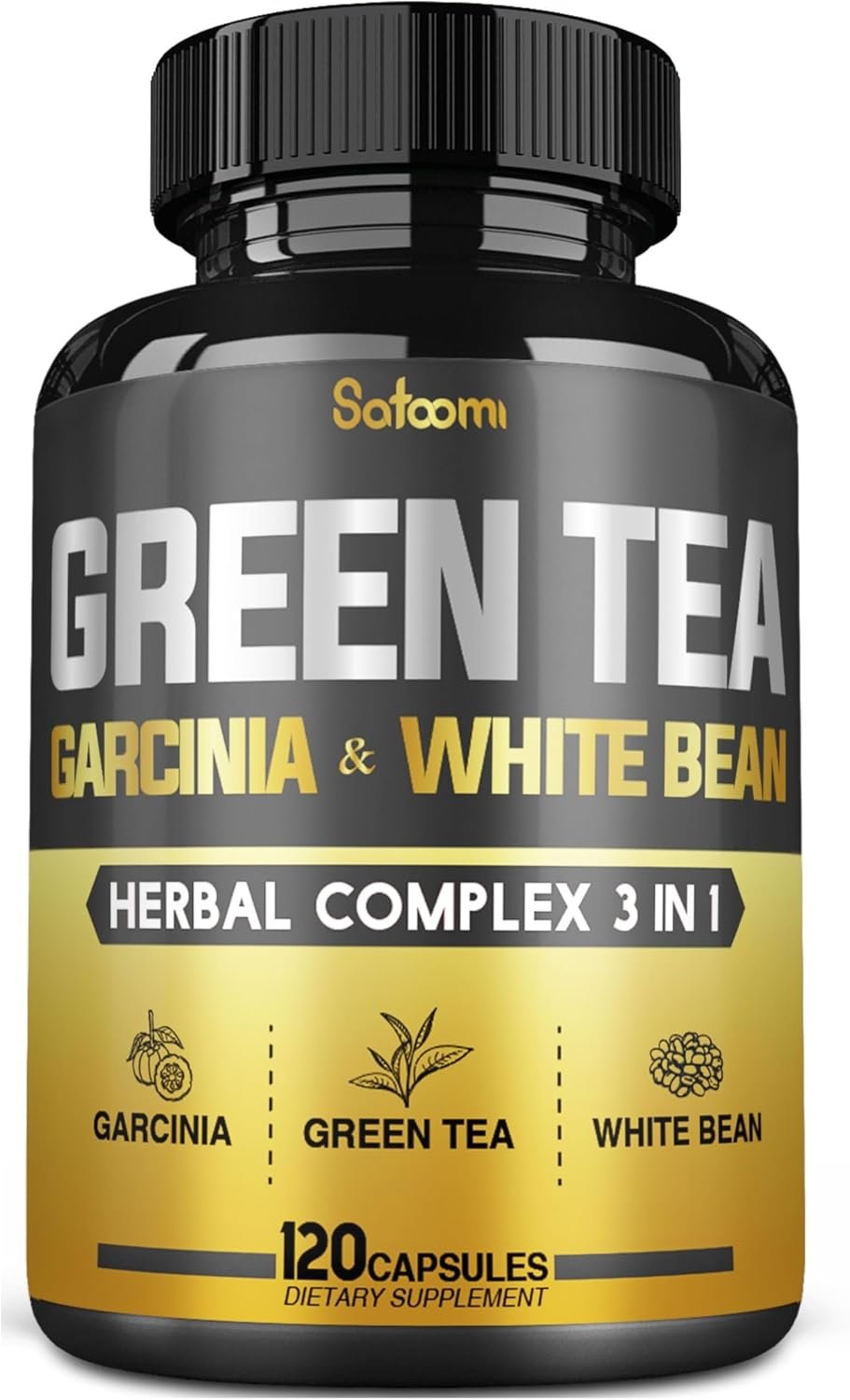 Green Tea Extract Pill EGCG 16000Mg per Serving with 12000Mg Green Tea, 2000Mg Garcinia Cambogia & 2000Mg White Kidney Bean – Support Body Balance, Heart & Immune Health – 120 Capsules 2 Month Supply