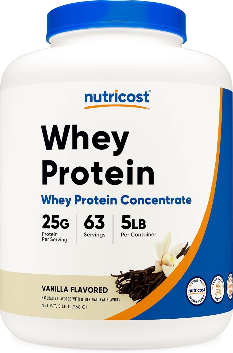 Nutricost Whey Protein Powder, Vanilla, 5 pounds – Whey Protein Concentrate