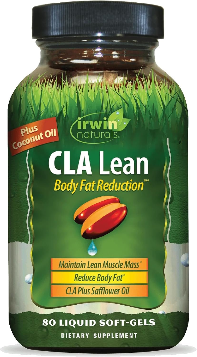 Irwin Naturals CLA Lean Body Fat Reduction CLA Supplement | 80 Softgels