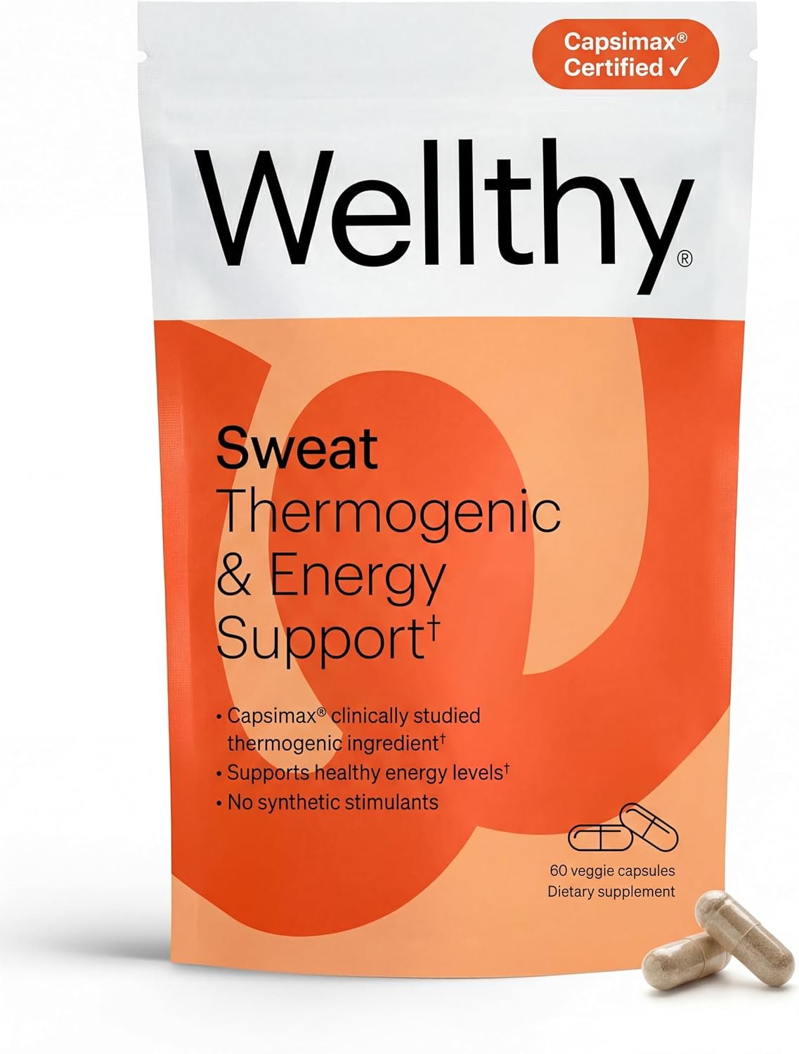 Wellthy Thermogenic Fat Burner for Men & Women, Weight Loss Pills – 60ct