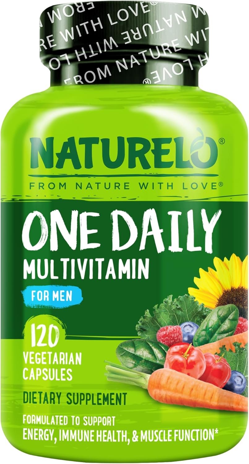 NATURELO Multivitamin for Men – One Daily, 120 Vegetarian Capsules