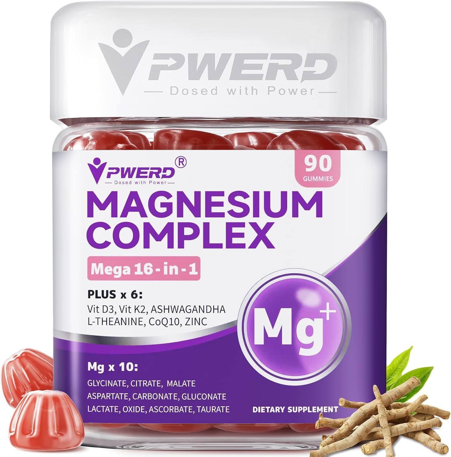 Magnesium Complex 16-in-1 Glycinate Gummies for Women and Men
