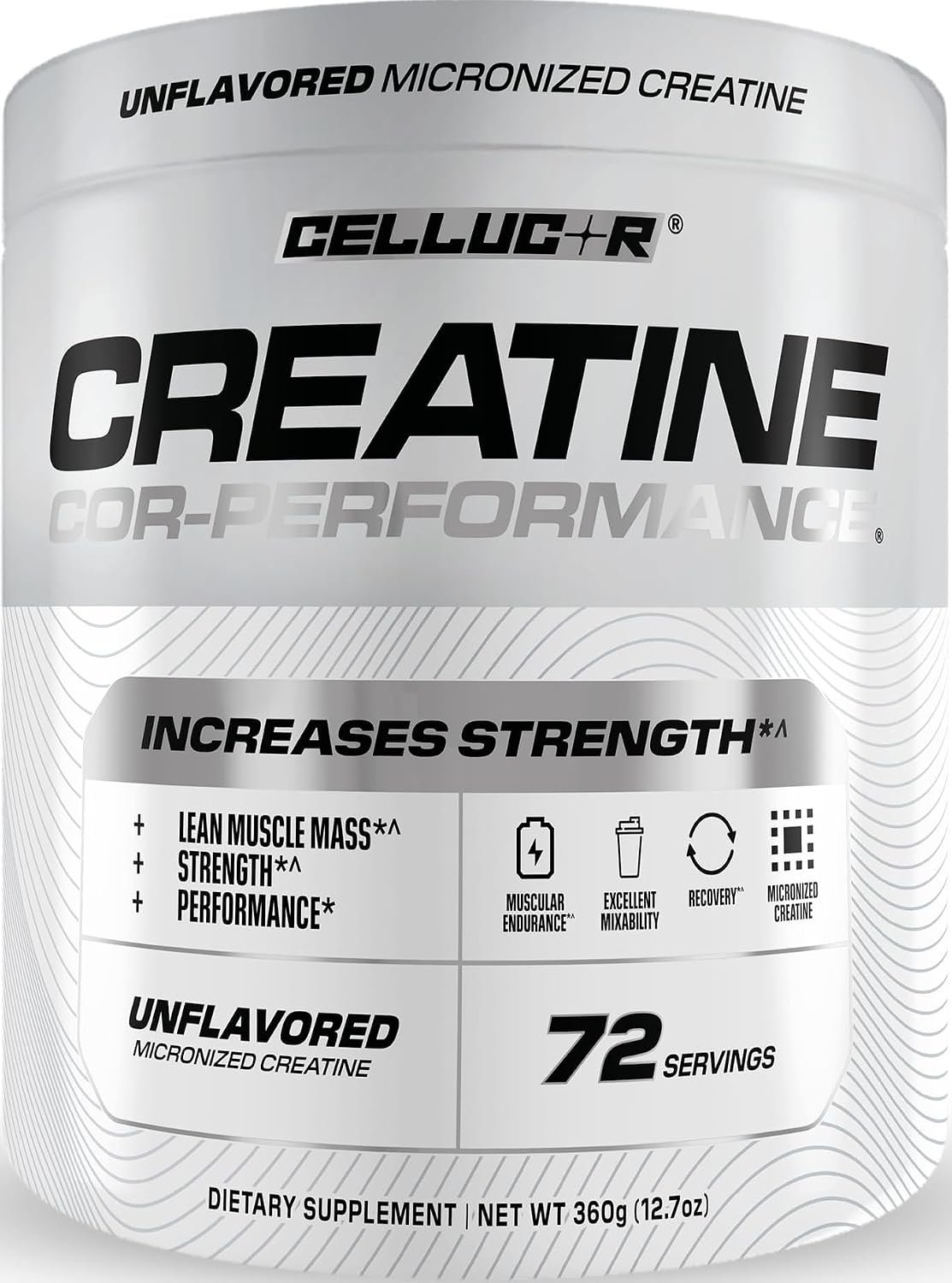 Cellucor Cor-Performance Creatine Monohydrate for Strength and Muscle Growth, 72 Servings