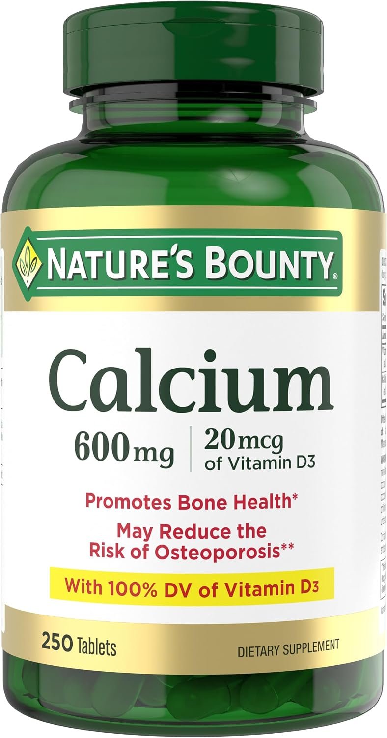 Nature’s Bounty Calcium Carbonate & Vitamin D, 250 Tablets