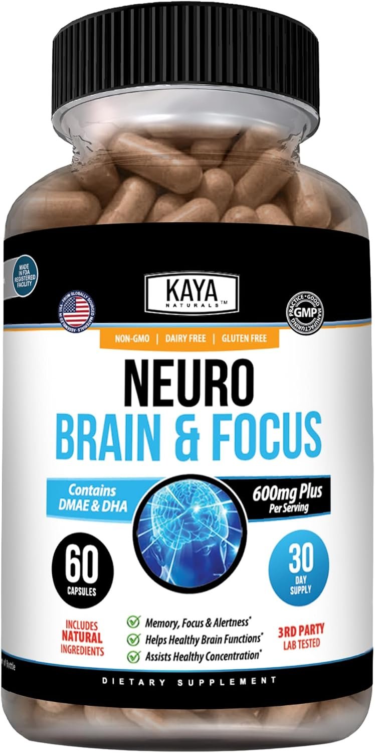 Kaya Naturals Neuro Brain Nootropic Supplement, 60 Count